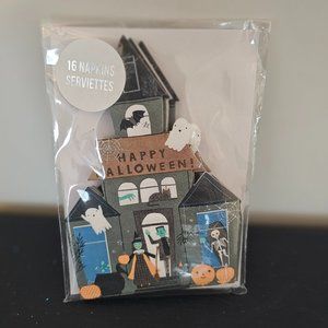 NIP NEW Meri Meri 16 Halloween Spooky Haunted House Napkins